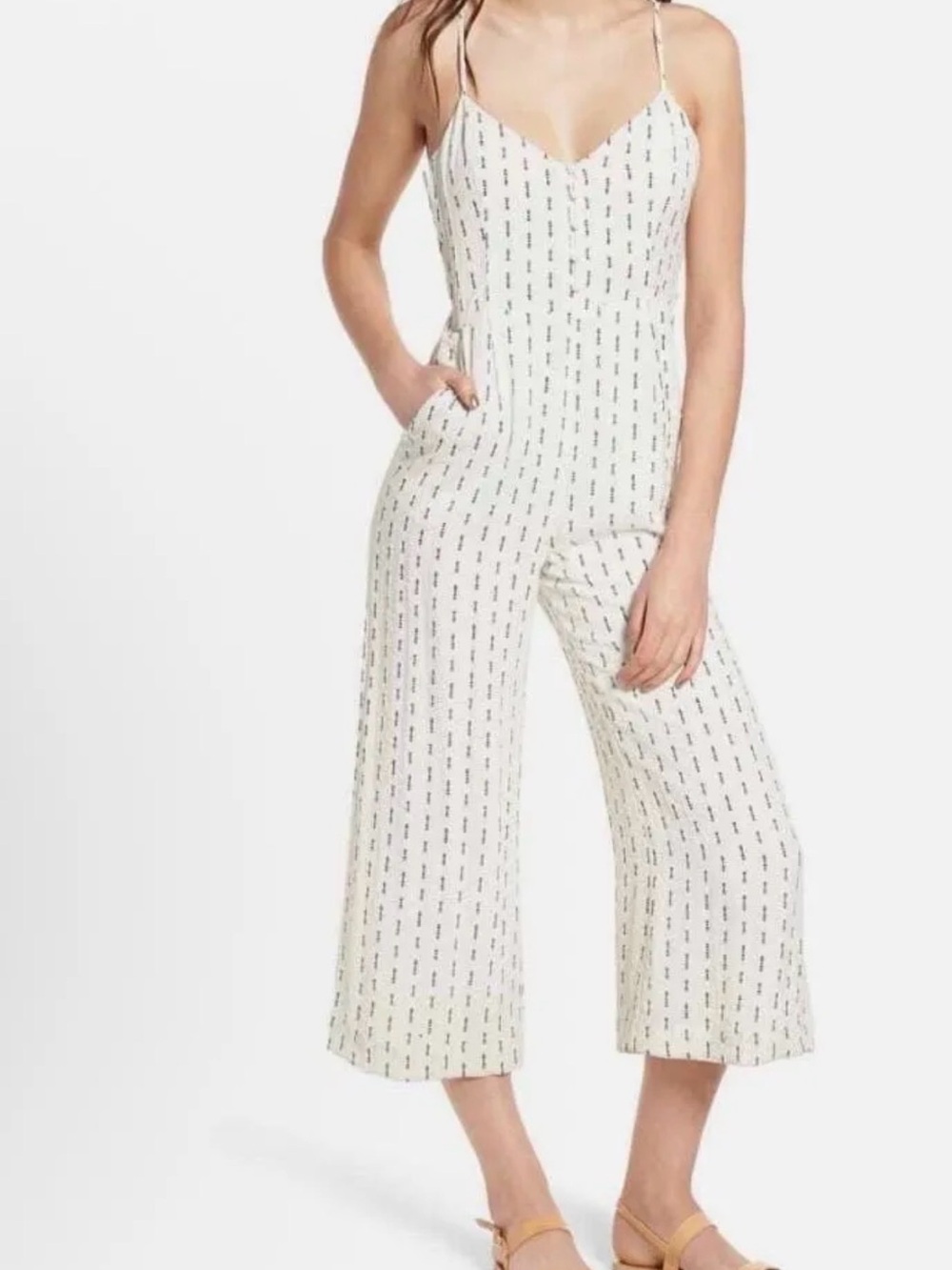 Lost & Wander Hollywood Printed Cropped Jumpsuit